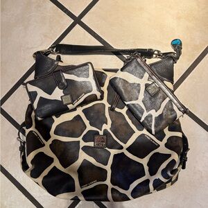 COPY - Giraffe Print Dooney and Bourke Set